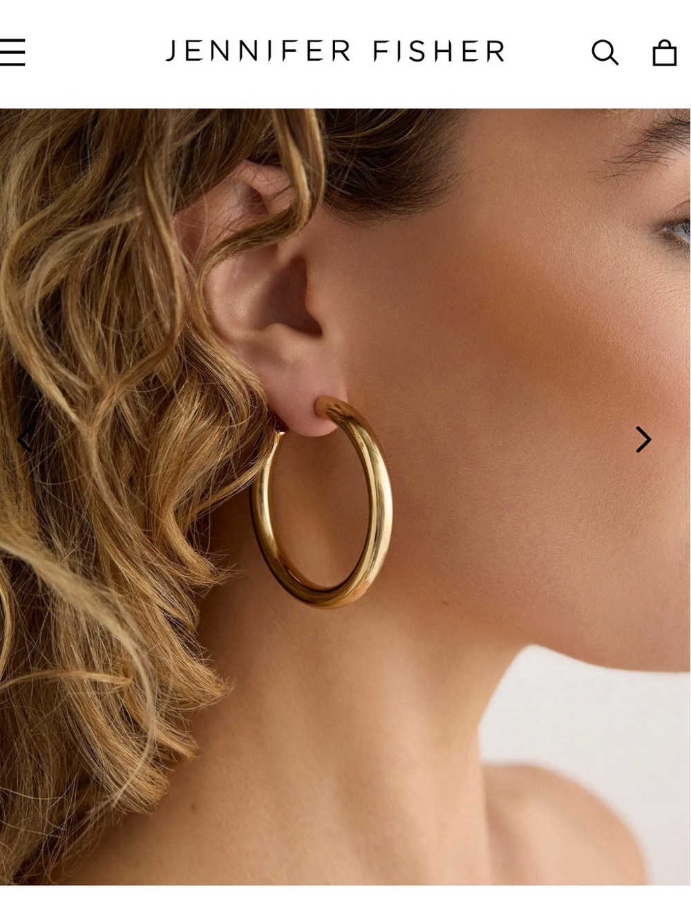 Jennifer Fisher 1.5” Samira Baby Hoops